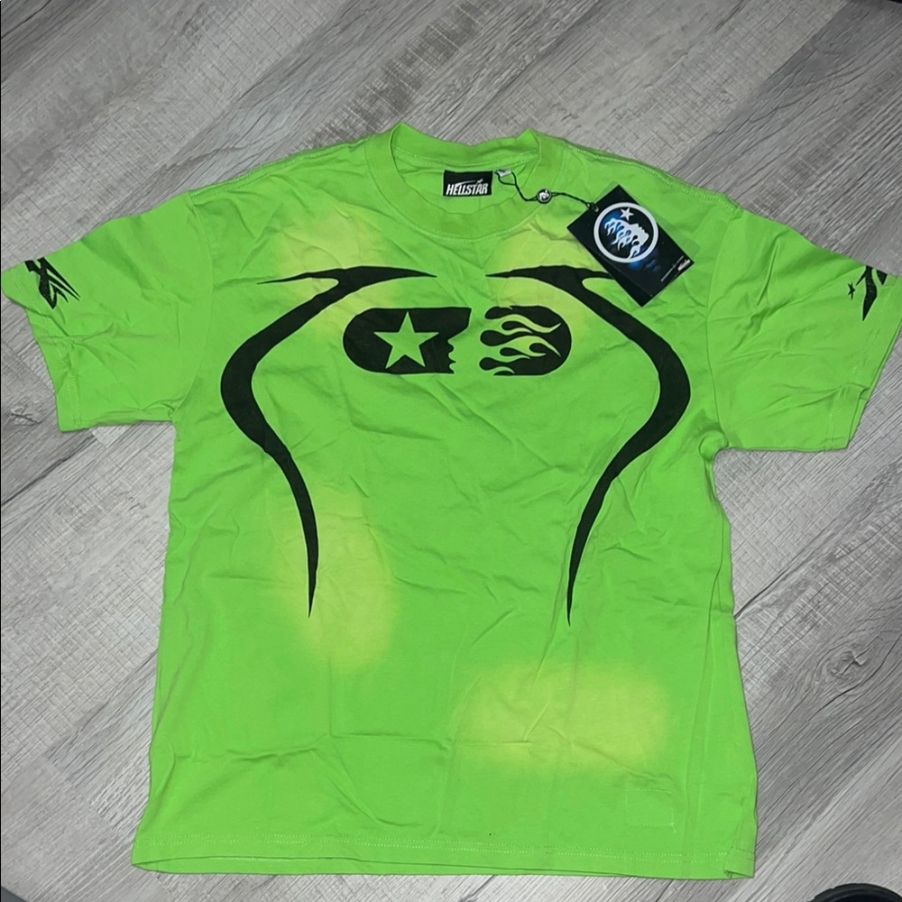Hellstar Green Graphic Shirt